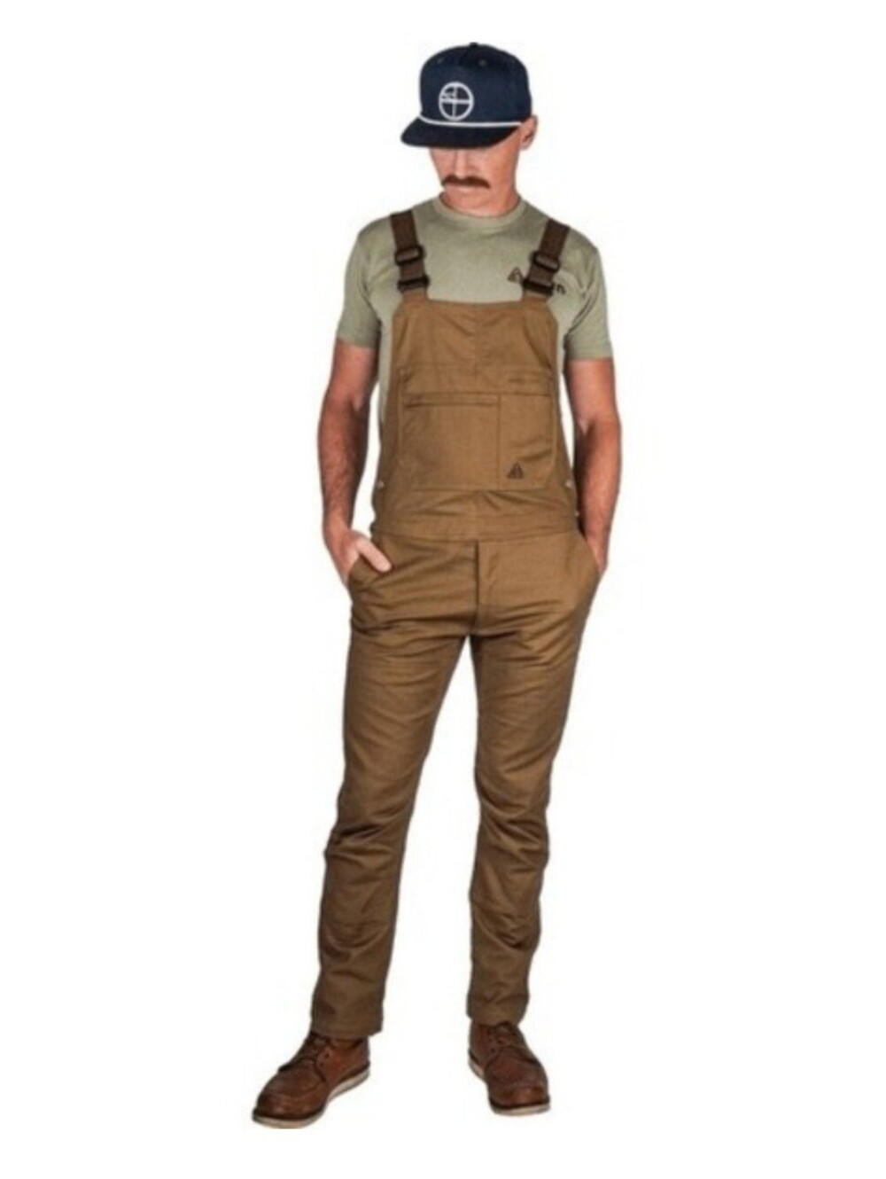 LIVSN FLEX CANVAS OVERALL BROWN NWT MSRP $199 38 X 32